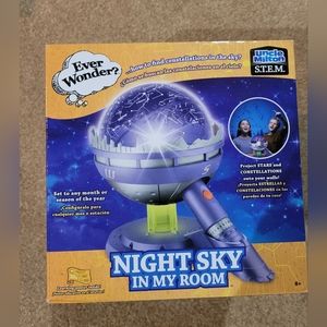 Night sky in room constellation projection